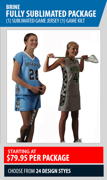 Brine Fully Sublimated Women's Lacrosse Game Uniform Package